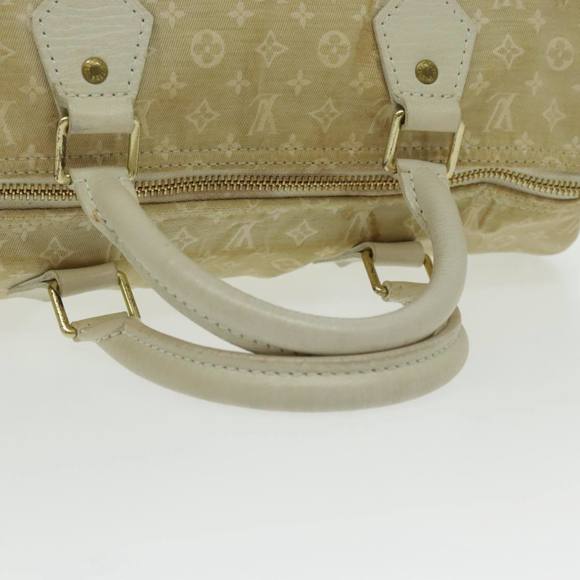 LOUIS VUITTON Monogram Mini Lin Speedy 30 Bag White Dunne M95319 LV Auth fm3945 - Picture 14 of 16